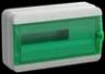 TEKFOR Корпус пластиковый КМПн-18 IP65 зеленая прозрачная дверь IEK0